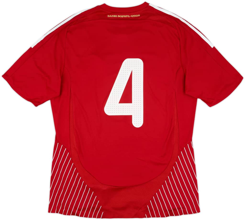 2008-10 Denmark Match Issue Home Shirt #4