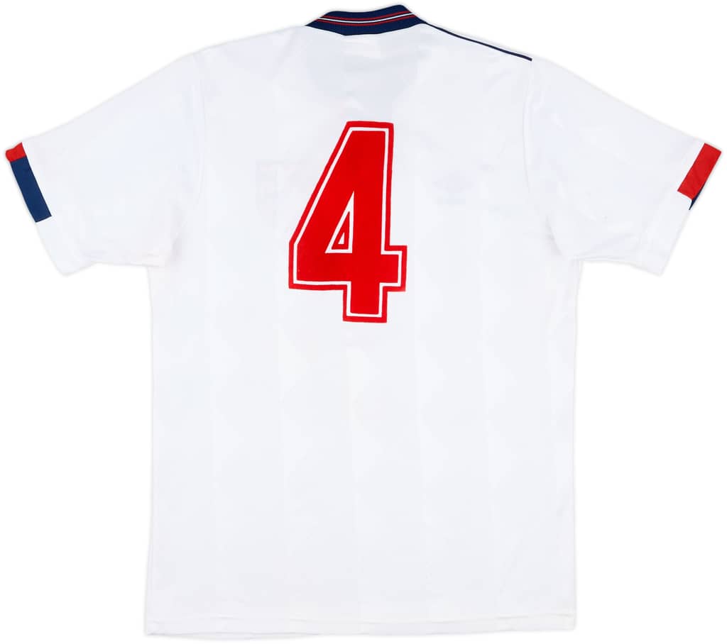 1988-89 England U-21 Match Issue Home Shirt #4 (Sedgley)