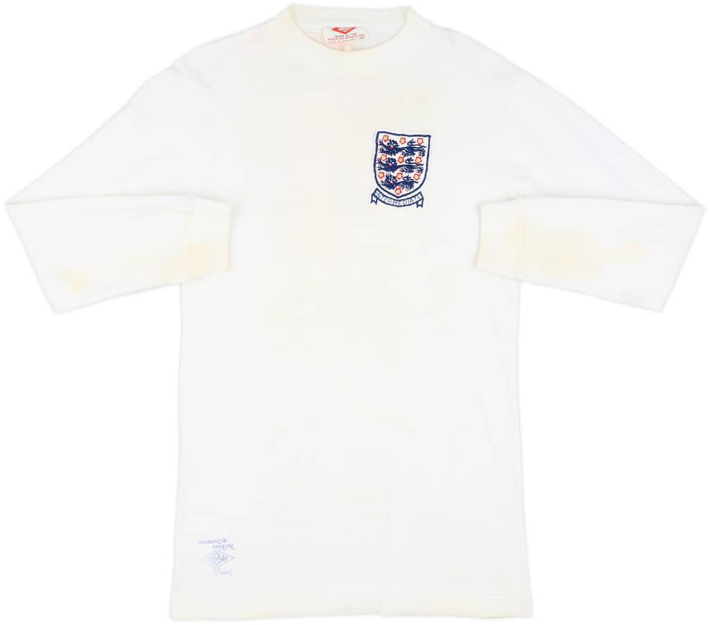 1971 England U-23 Match Worn Home L/S Shirt #4