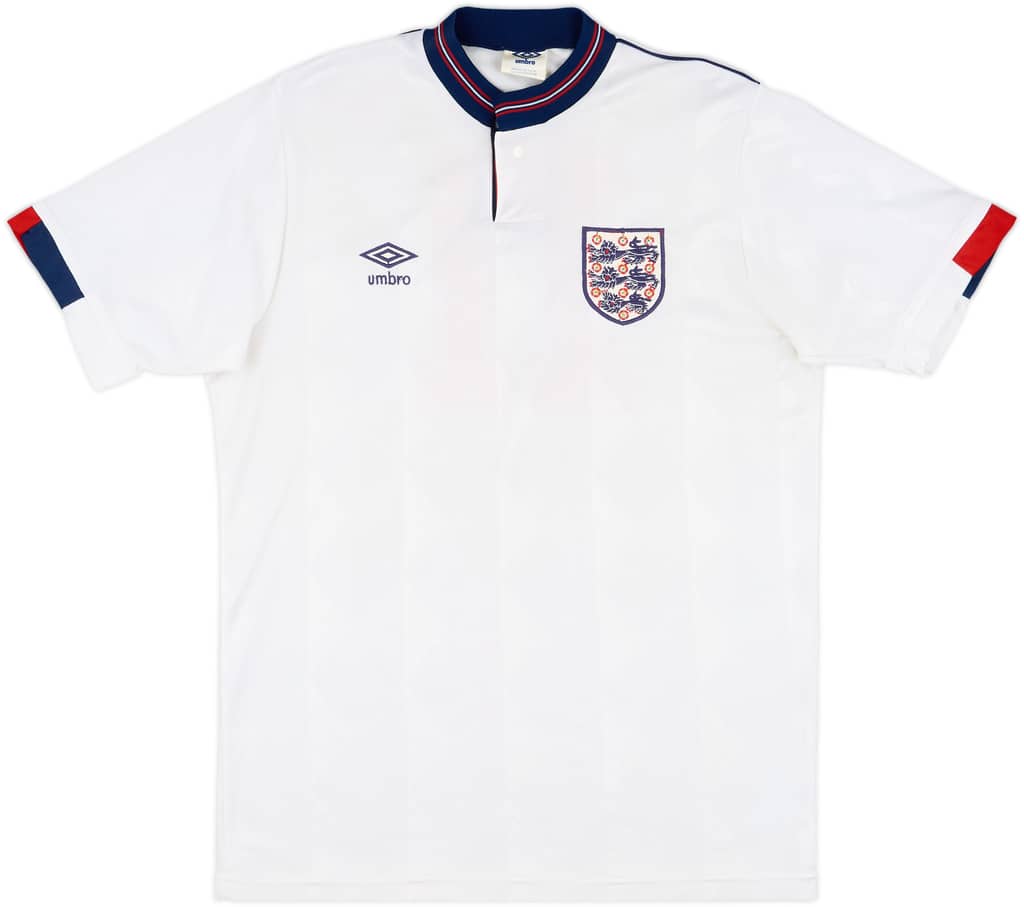1990 England U-21 Match Issue Home Shirt #11 (Robins)