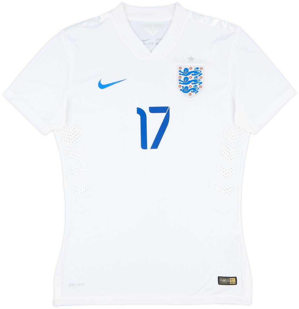 2014 England U-21 Match Issue Home Shirt Ince #17