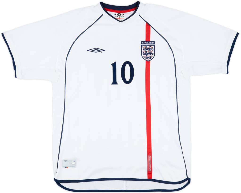 2001 England U-16 Match Issue Home Shirt #10 (Donnelly) v Italy
