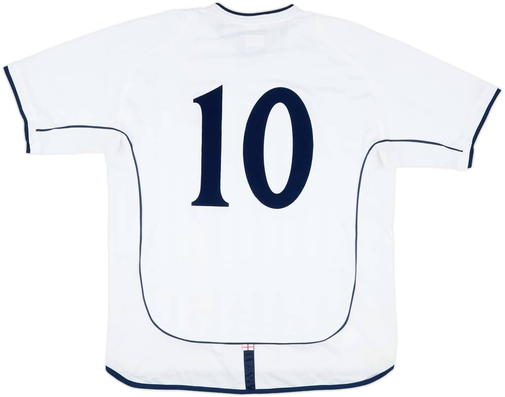 2001 England U-16 Match Issue Home Shirt #10 (Donnelly) v Italy