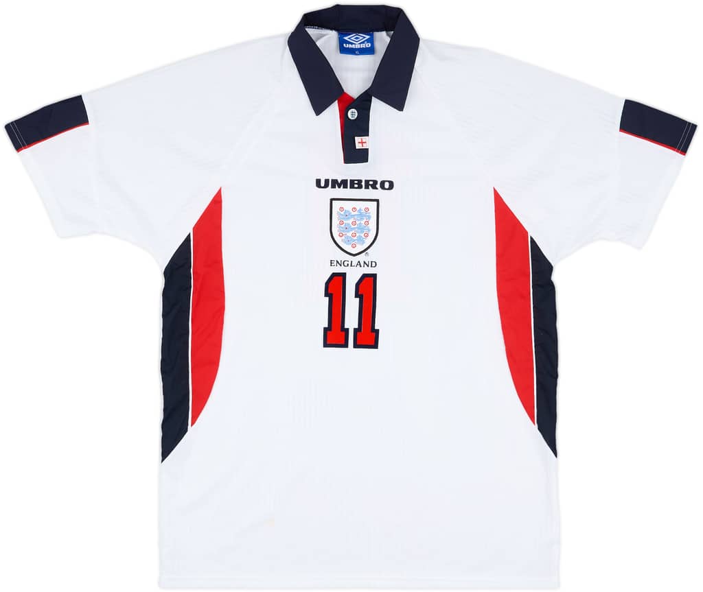 1997-99 England Match Issue Home Shirt #11 (McManaman)