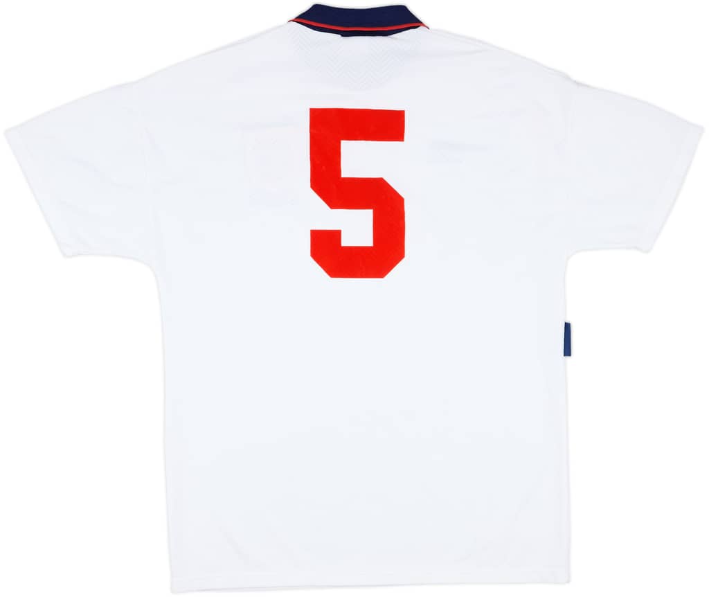 1993 England U-18 Match Issue Home Shirt #5 (Casper)