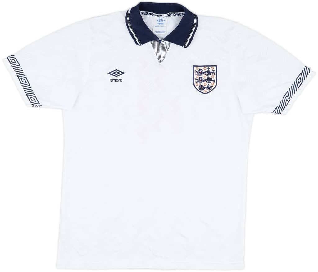 1990-92 England Match Issue Home Shirt #4