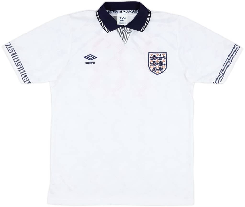 1990 England Match Issue Home Shirt #16 (McMahon)