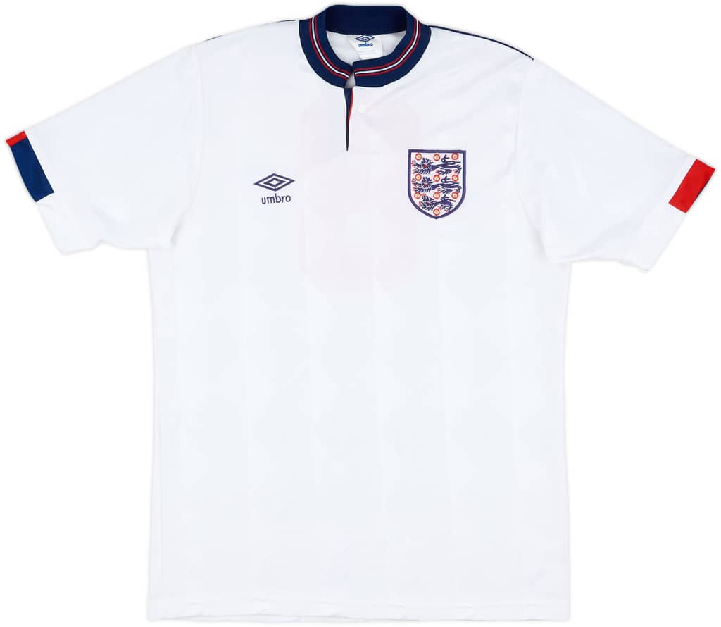 1988-90 England Match Issue Home Shirt #8 (McMahon)