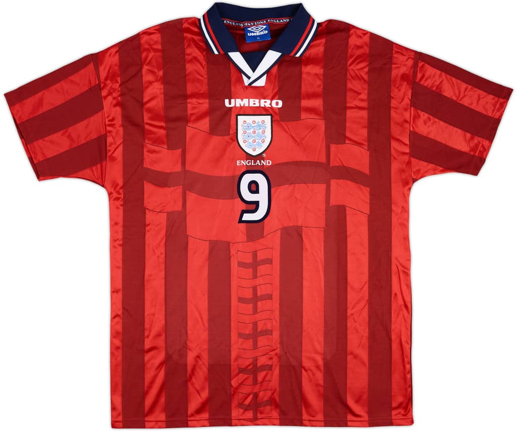 1997-99 England Match Issue Away Shirt #9 (Shearer)