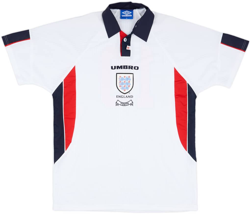 1997 England U-18 Match Issue Home L/S Shirt #10 (Owen)