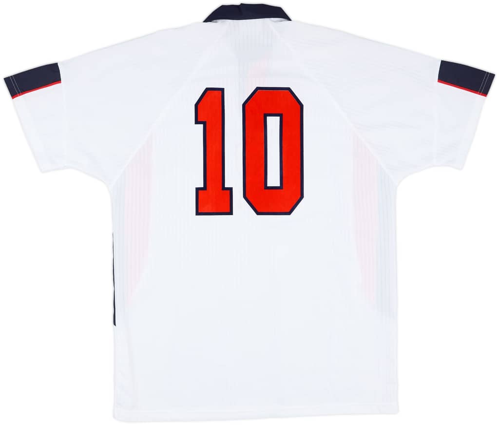 1997 England U-18 Match Issue Home L/S Shirt #10 (Owen)