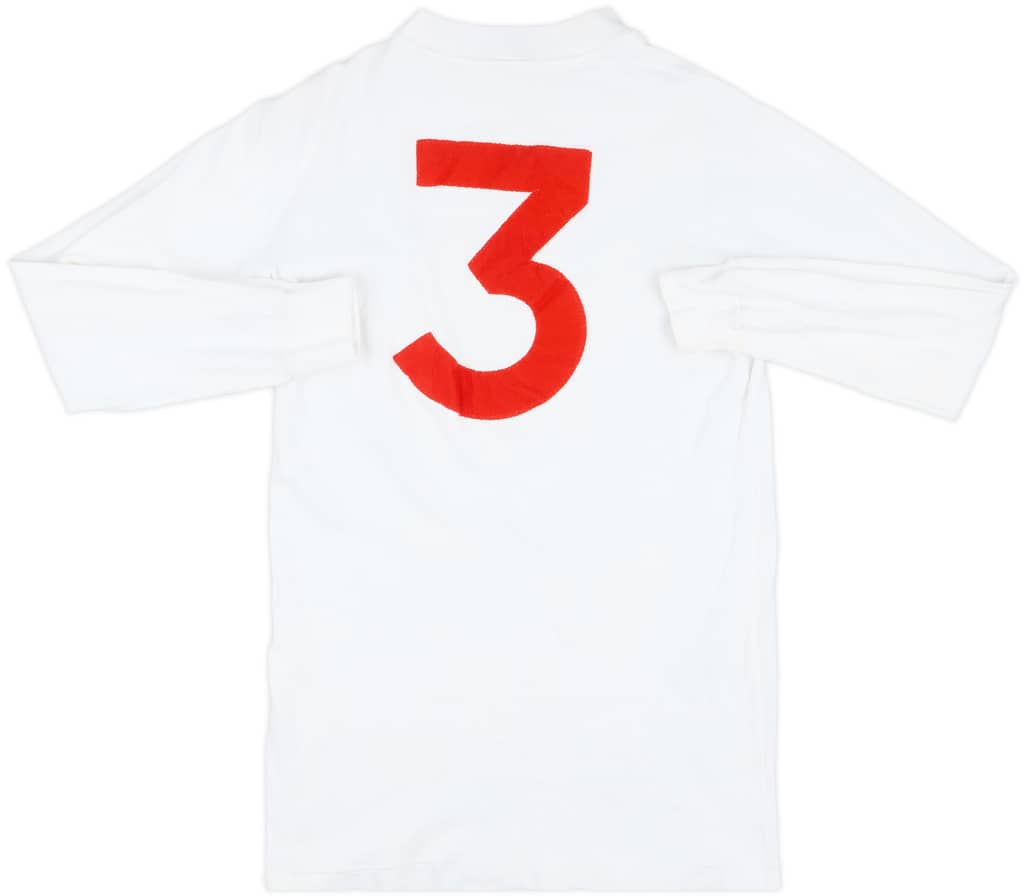 1973 England U-23 Match Worn Home L/S Shirt #3 (v Scotland)