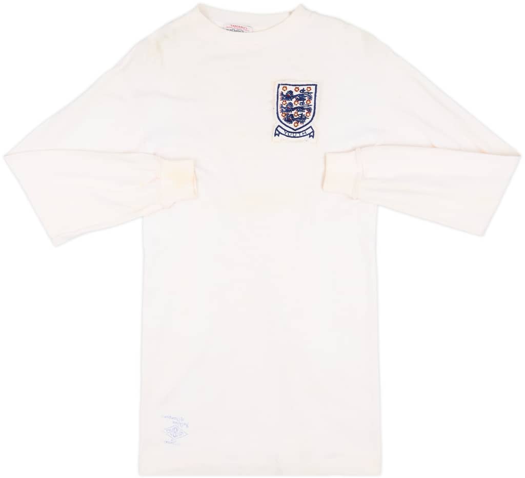 1973 England U-18 Match Issue Home L/S Shirt #7 (Morley)