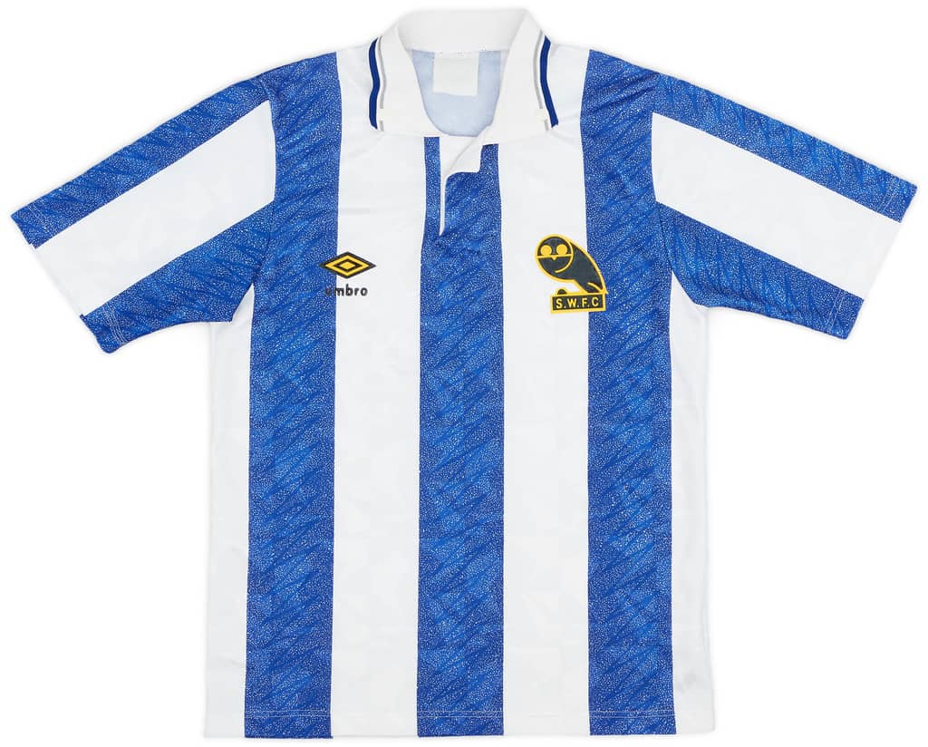 1989-91 Sheffield Wednesday Home Shirt - 8/10 - (S)