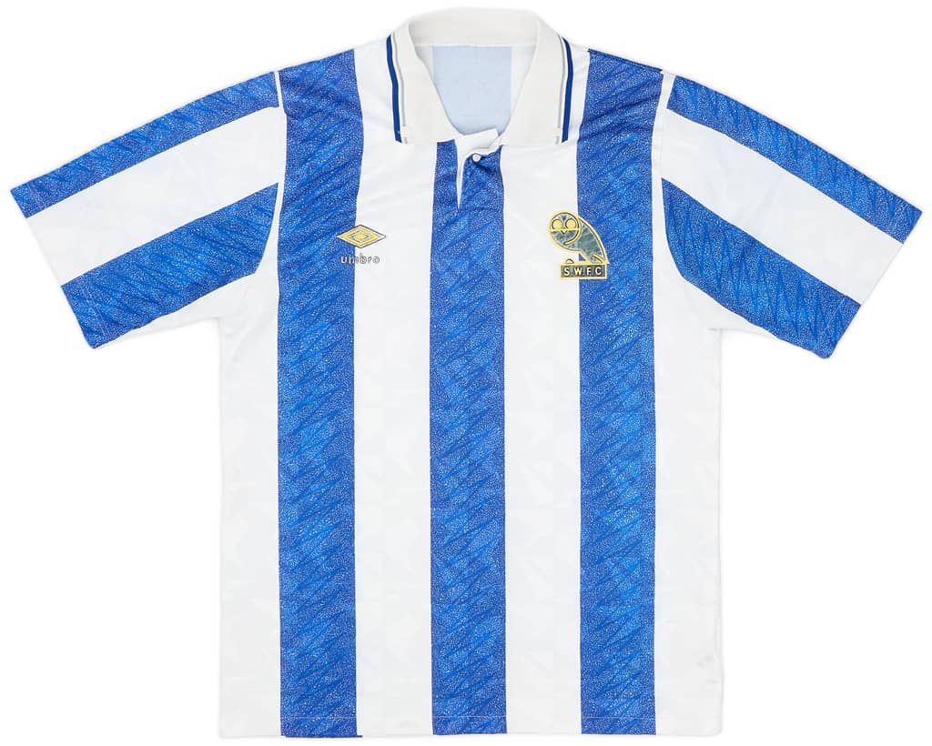 1990-91 Sheffield Wednesday Home Shirt - 6/10 - (S)
