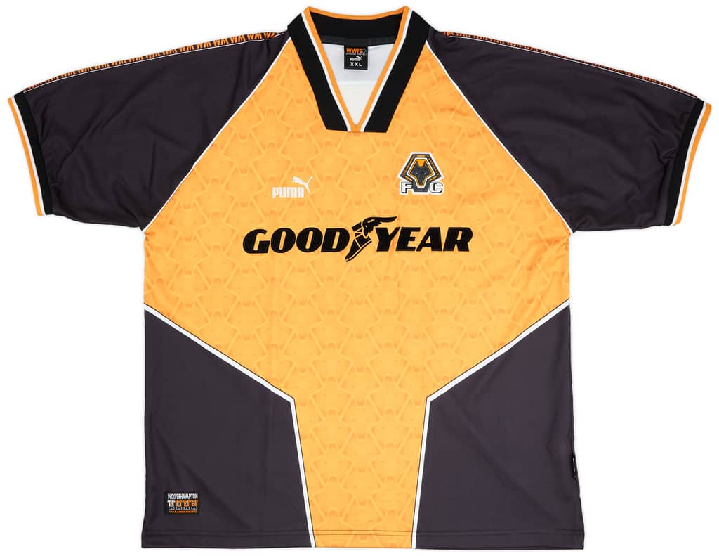 1996-98 Wolves Home Shirt - 8/10 - (XXL)