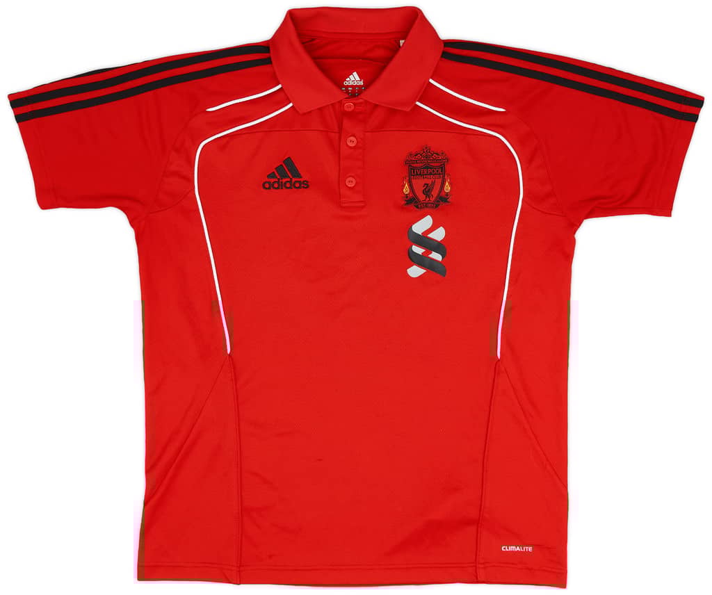2010-11 Liverpool adidas Polo Shirt - 8/10 - (M/L)