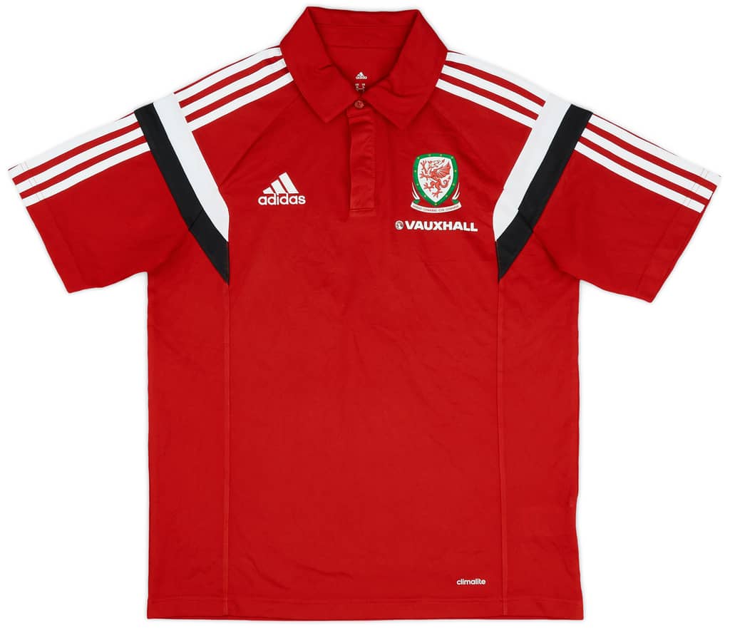 2013-14 Wales adidas Polo Shirt - 9/10 - (M)