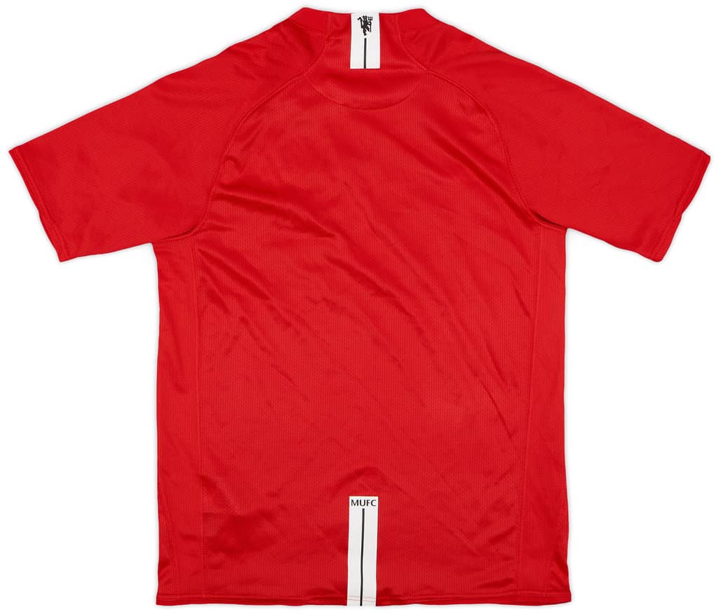 2007-09 Manchester United Home Shirt - 9/10 - (XL.Boys)