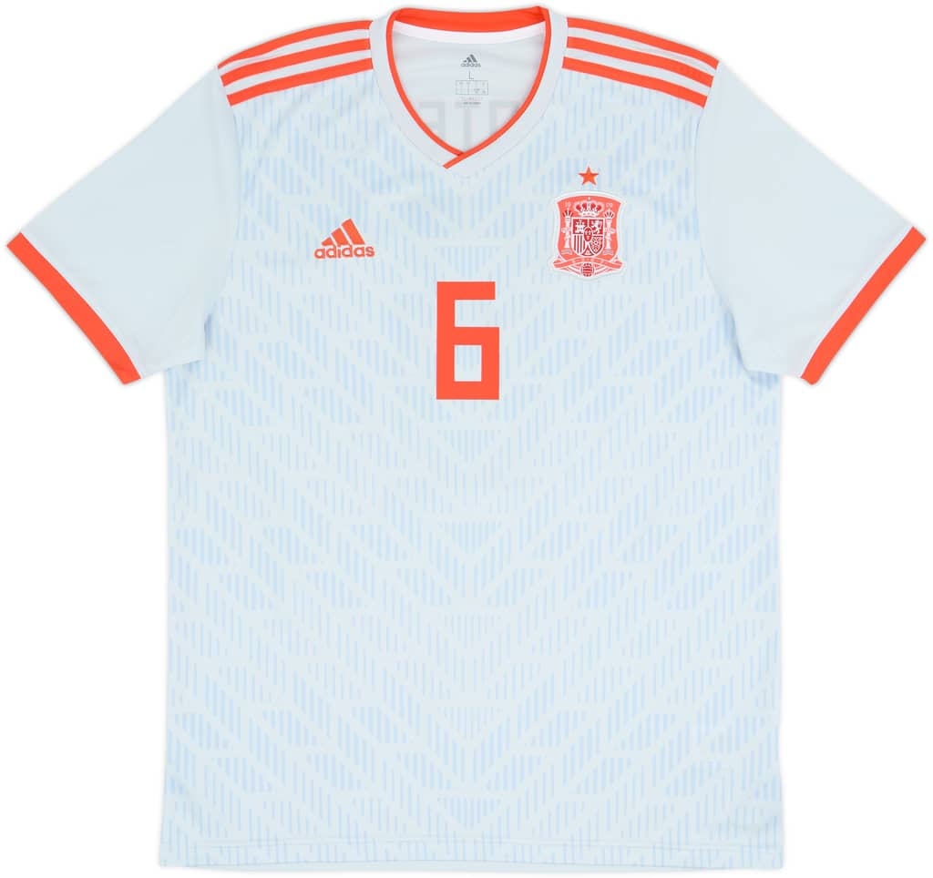 2018-19 España Camiseta de visitante A.Iniesta #6