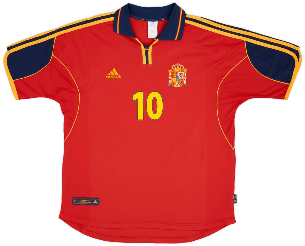 1999-02 Spain Home Shirt Raul #10