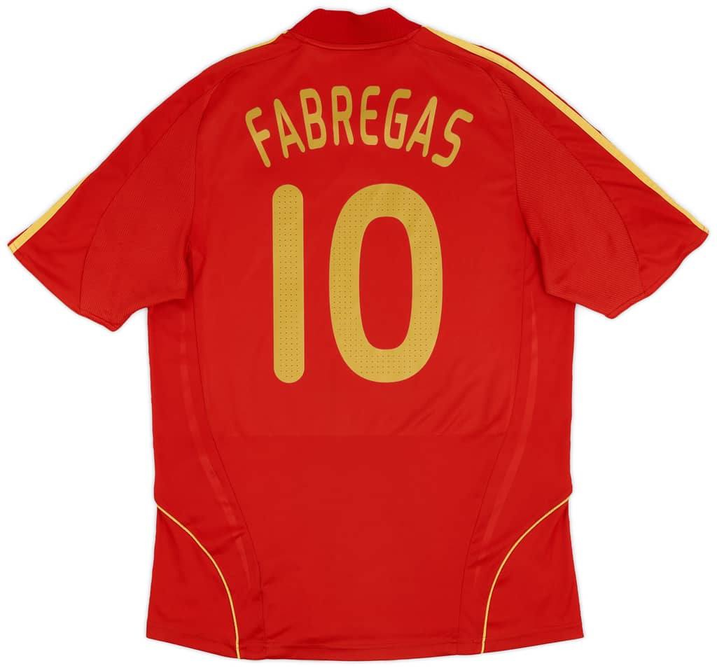 2007-09 Spain Home Shirt Fabregas #10