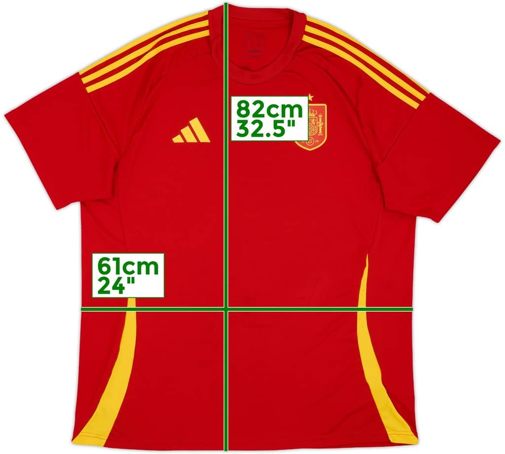 2024-25 Spain Home Shirt - 7/10 - (XXL)