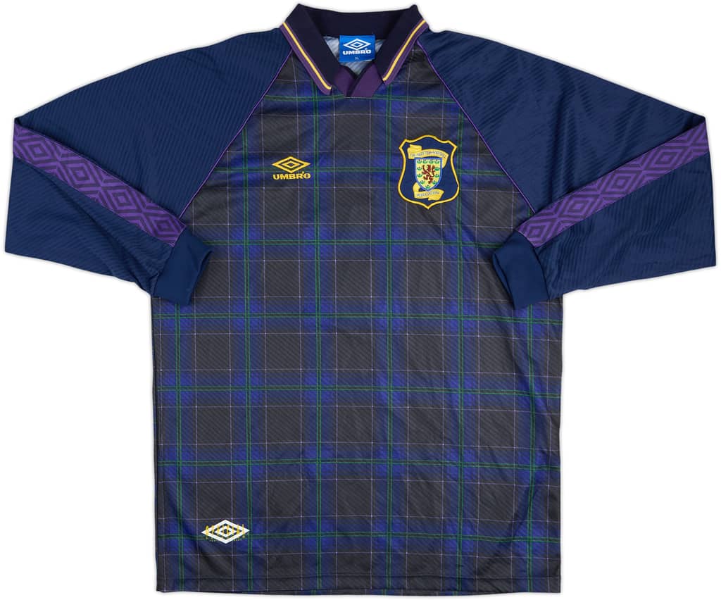 1994-96 Scotland Match Issue Home L/S Shirt #3