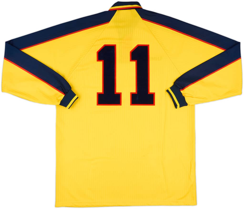 1996-98 Scotland Match Issue Away L/S Shirt #11