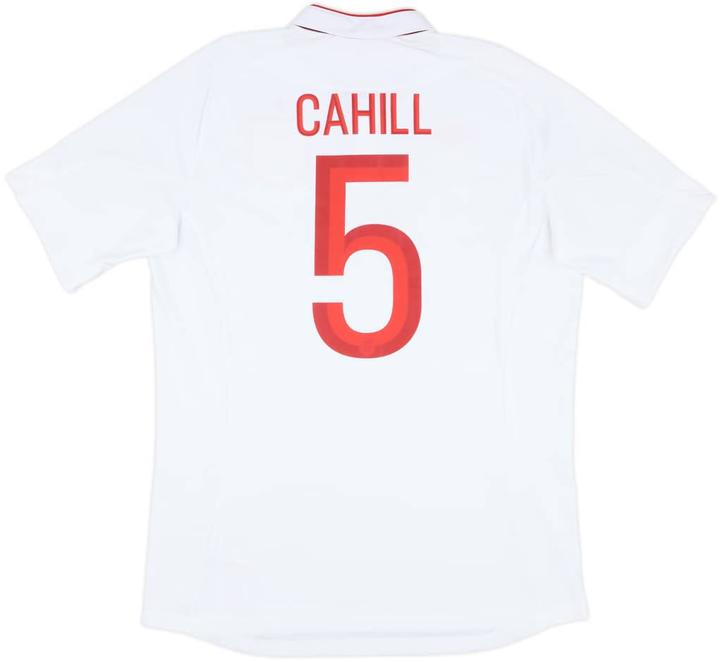 2012 England Match Issue Home Shirt Cahill #5