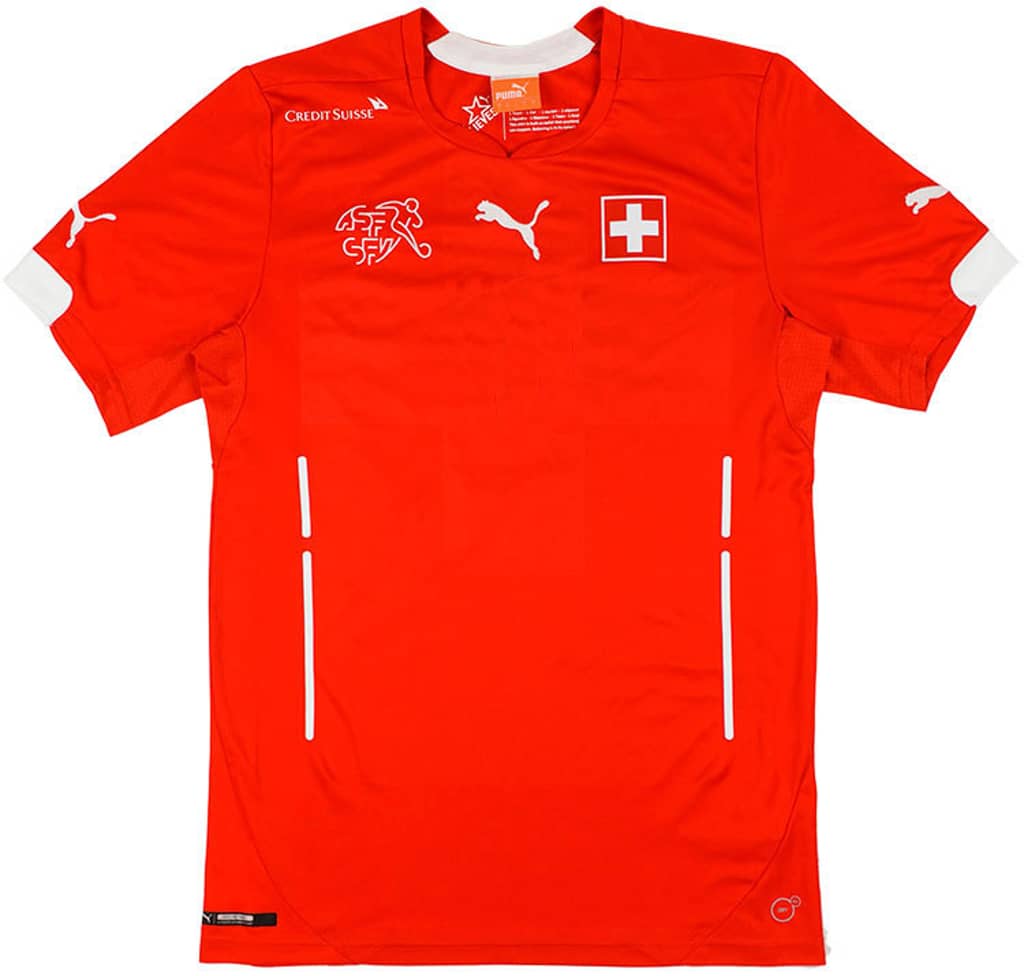 2014-15 Switzerland Player Issue Home Shirt (PRO Fit) - 8/10 - (S)