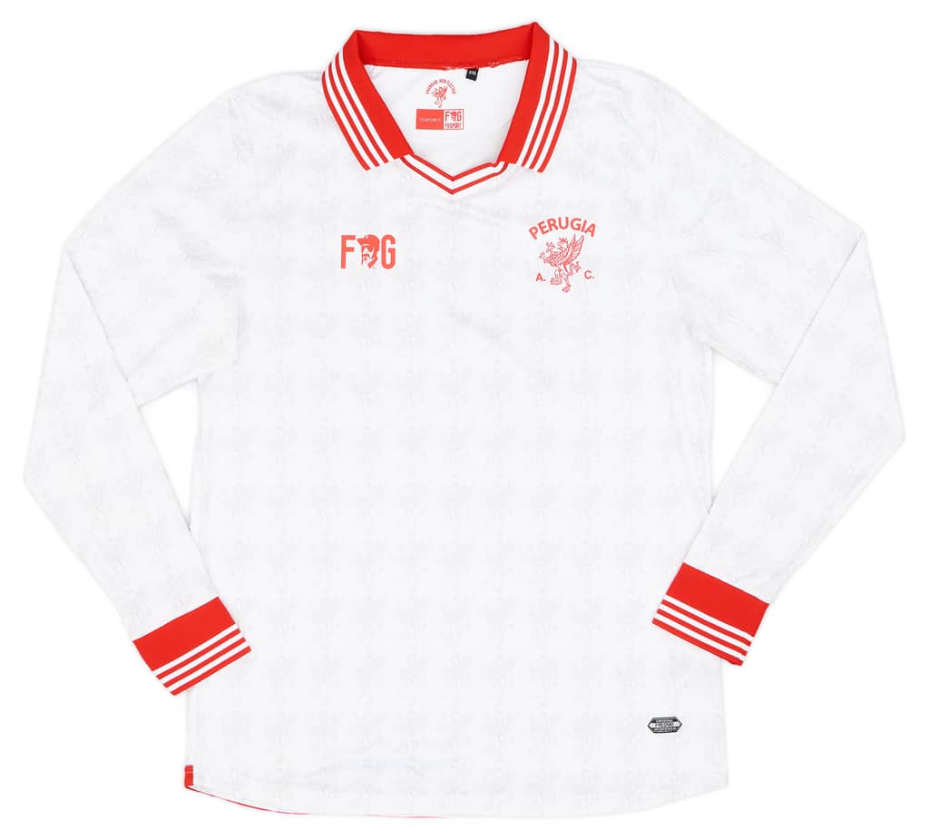 2017-18 Perugia Away L/S Shirt - 9/10 - (XXL)
