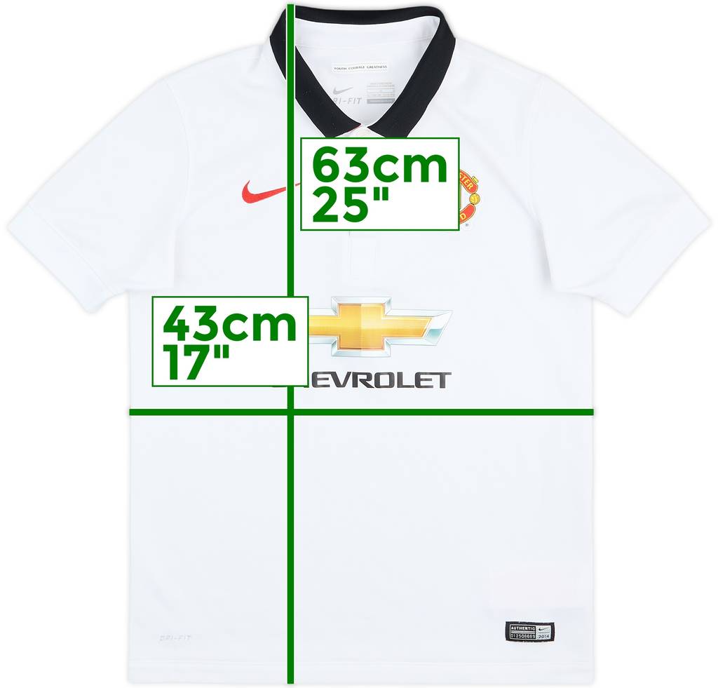 2014-15 Manchester United Away Shirt - 8/10 - (L.Boys)