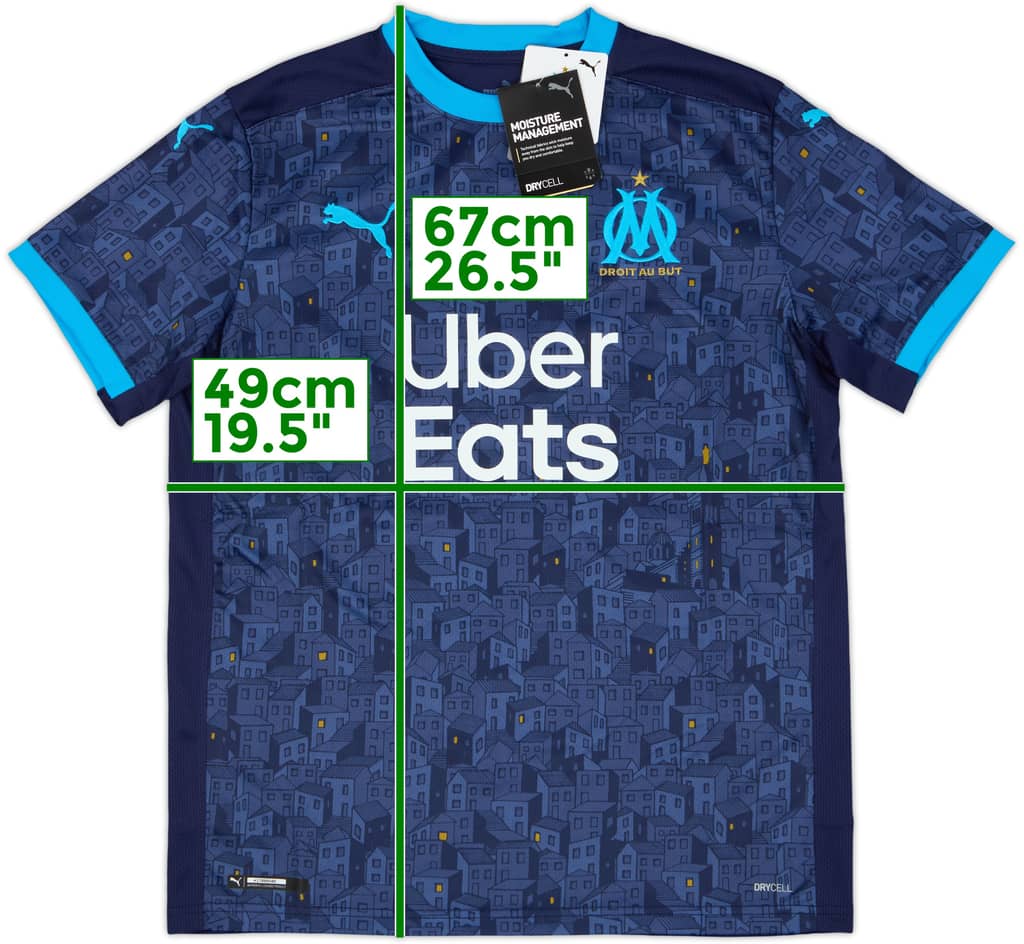 Camiseta de visitante del Olympique Marseille 2020-21 (XL.Niños)