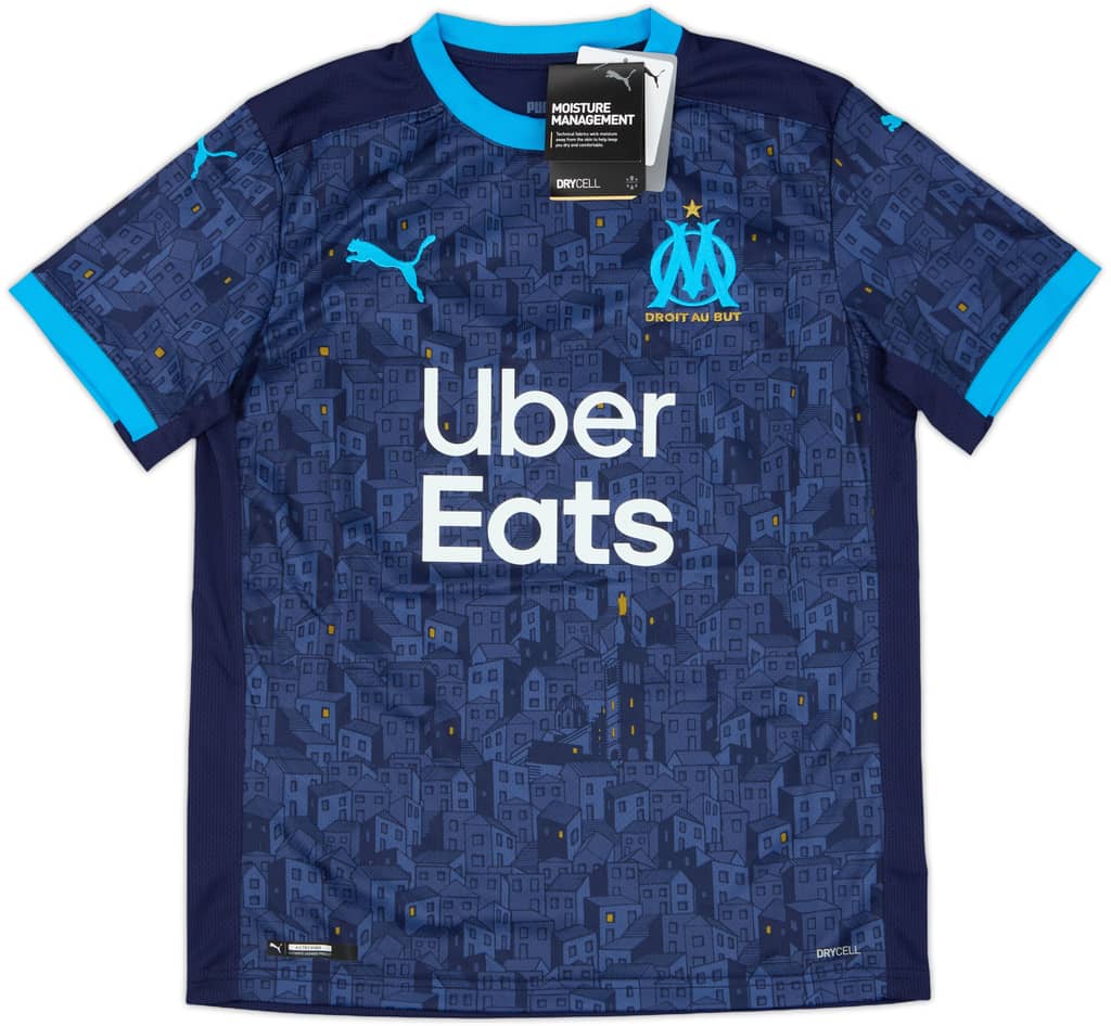 Camiseta de visitante del Olympique Marseille 2020-21 (Niños L)