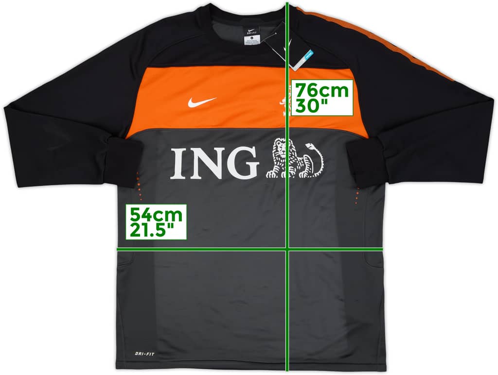 2010-11 Netherlands Nike Sweat Top (L)