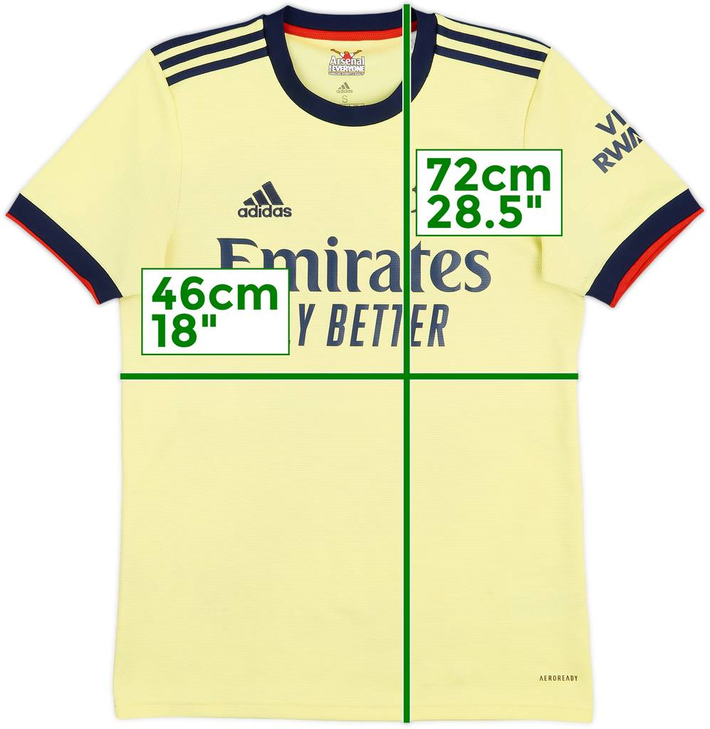 2021-22 Arsenal Away Shirt - 4/10 - (S)