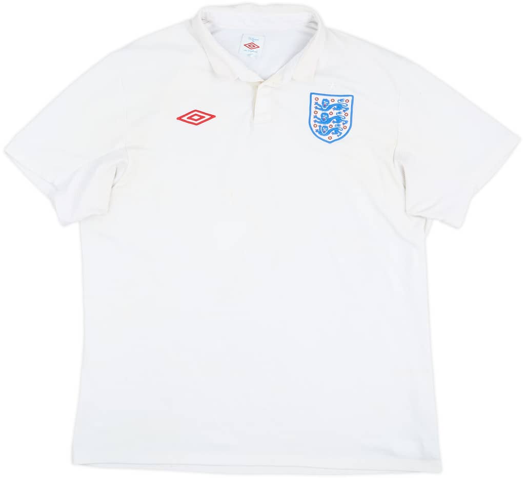 2009-10 England Home Shirt - 4/10 - (XL)