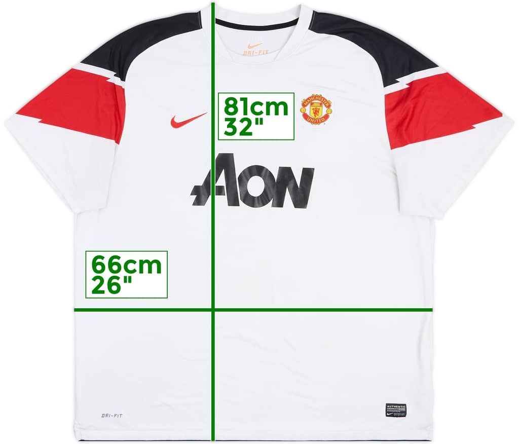 2010-12 Manchester United Away Shirt - 5/10 - (3XL)