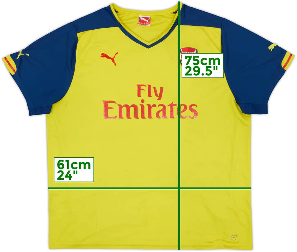 2014-15 Arsenal Away Shirt - 4/10 - (XXL)
