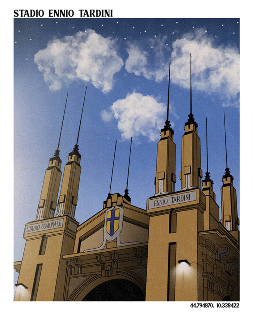 Stadio Ennio Tardini A3 Print/Poster