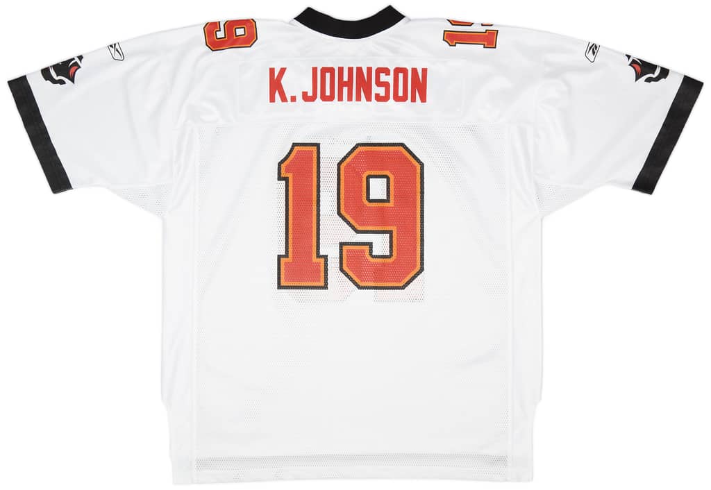 2002-03 Tampa Bay Buccaneers K. Johnson #19 Reebok On Field Away Jersey (Excellent) XXL