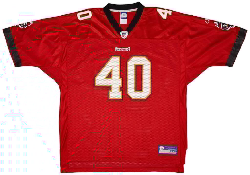 2002-04 Tampa Bay Buccaneers Alstott #40 Reebok On Field Home Jersey (Excellent) XXL