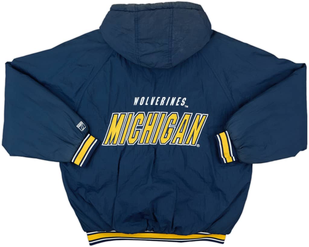 1990s Michigan Wolverines Logo 7 Rain Coat - 7/10 - (L)