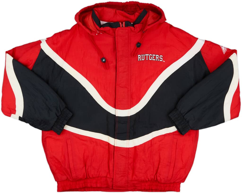 1990s Rutgers Scarlett Knights Apex One Rain Coat - 8/10 - (XL)