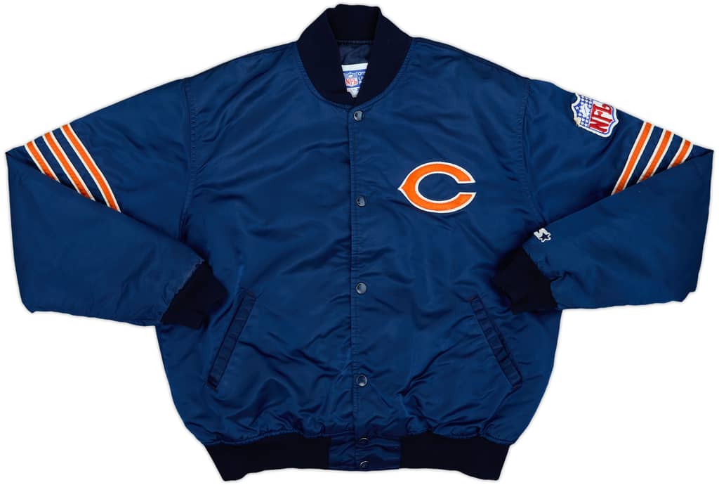1980s Chicago Bears Starter Satin Varsity Jacket - 6/10 - (L)