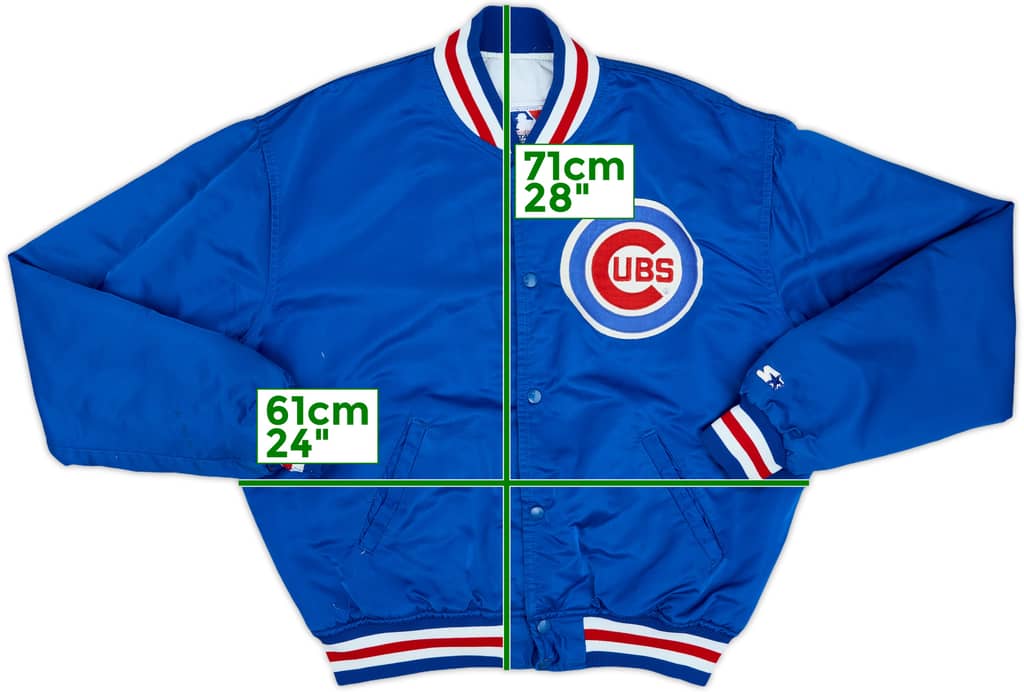 1980s Chicago Cubs Starter Satin Varsity Jacket - 5/10 - (XL)
