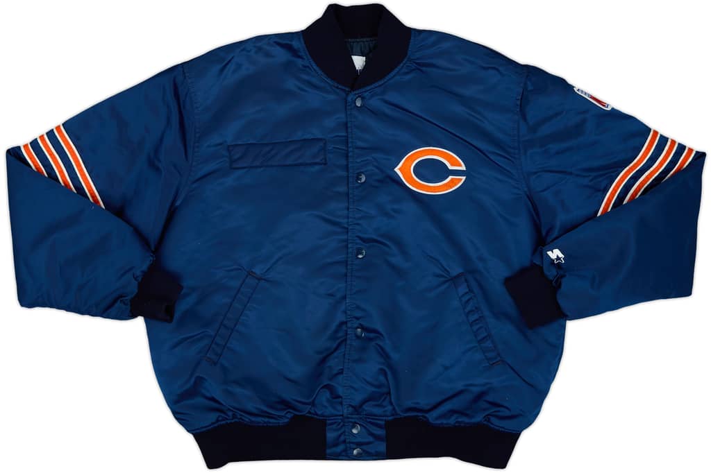 1980s Chicago Bears Starter Satin Varsity Jacket - 6/10 - (XL)
