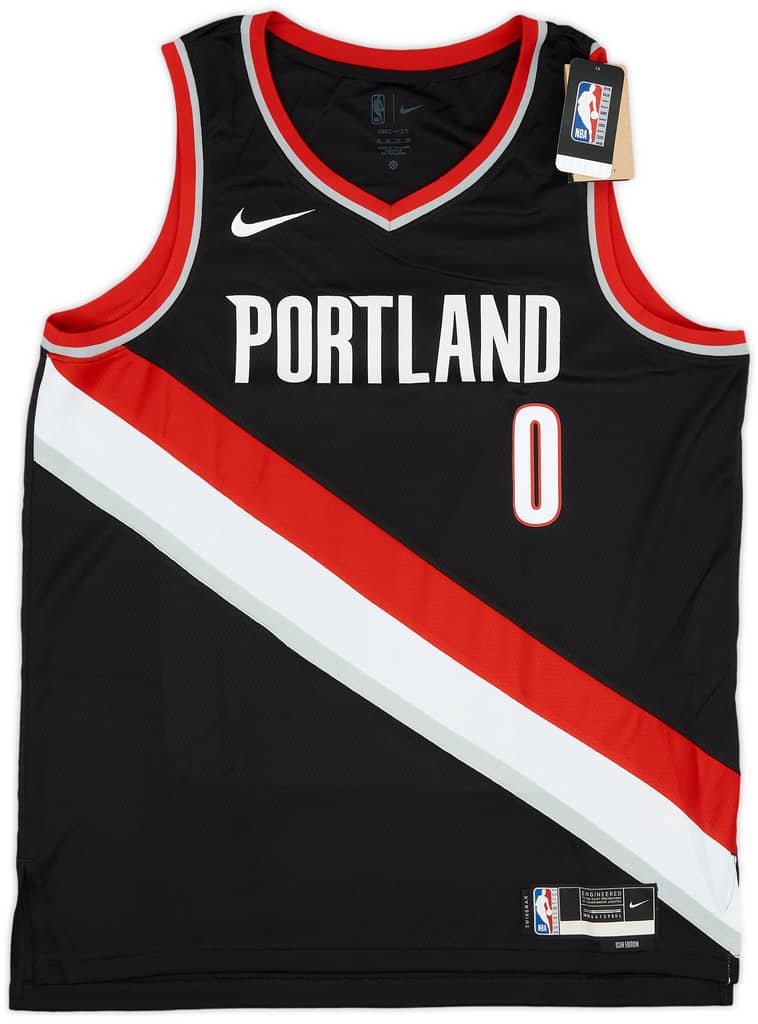 2017-23 Portland Trail Blazers Lillard #0 Nike Swingman Away Jersey (XL)