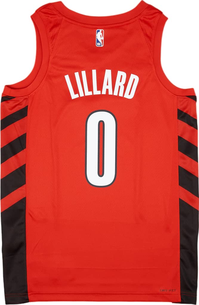 2022-23 Portland Trail Blazers Lillard #0 Jordan Swingman Alternate Jersey (M)